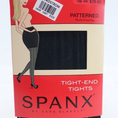 Spanx Tight-End Tights Patterned Body Shaping Color Black Size A
