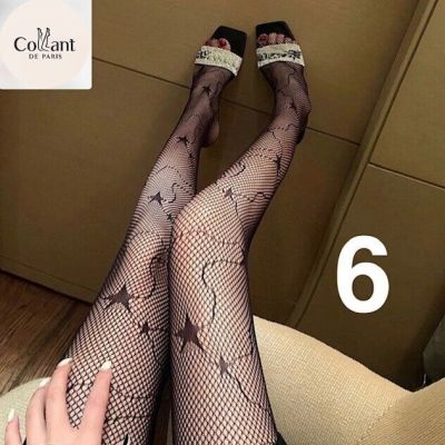 Women Fashion High Waist Pantyhose Fishnet Stockings Mesh Tights Socks Black