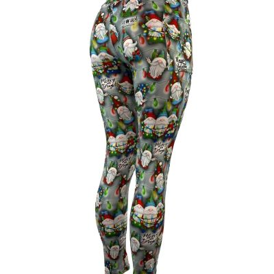 Merry & Bright Holiday Gnomes Soft Leggings Multiple Sizes w/ POCKETS