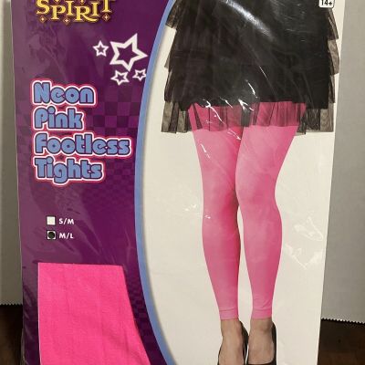 Spirit Women’s M/L Neon Pink Footless Thighs Halloween/Cosplay