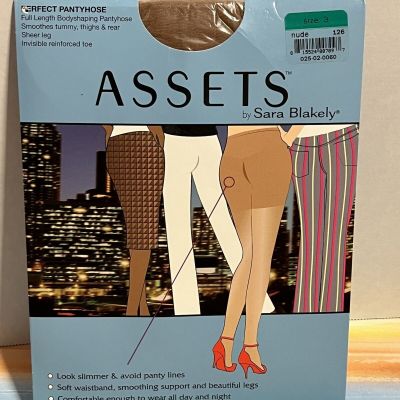 New Assets by Sara Blakely Perfect Pantyhose size 3 Nude