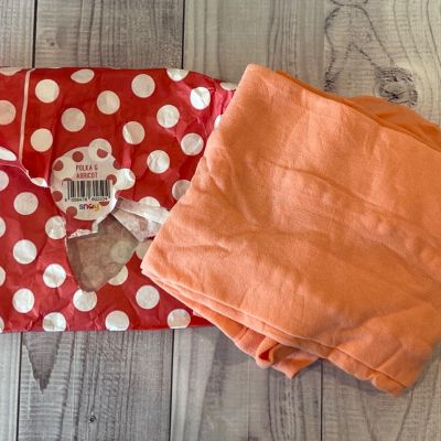 Snag Tights Size G Polka Dot Abricot 30 Denier Peach Sheer Pattern Brand New