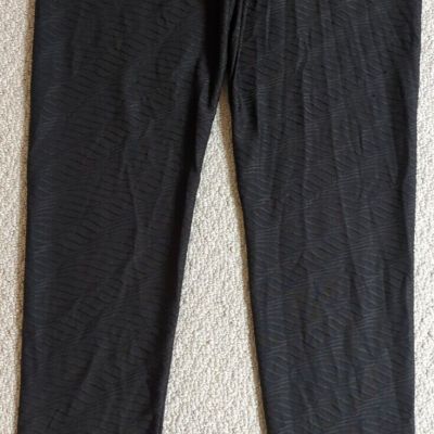 Sy Fashion Womens Large Black Polyester Blend Leggings 23