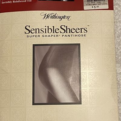 Panty Hose Control Top Queen Tall Off Black JC Penny