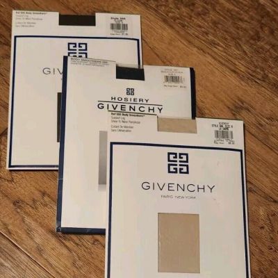 Lot of 3 VTG Givenchy Pantyhose SIZE A Body Smoothers #555 NOS