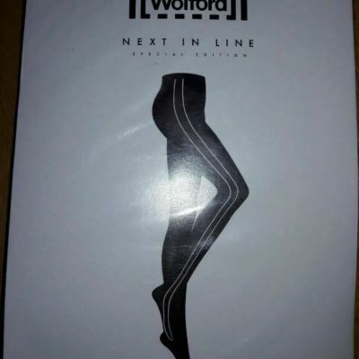 Wolford 14504 Lara Tights Ridge/Black  Special Edition Size XS or M