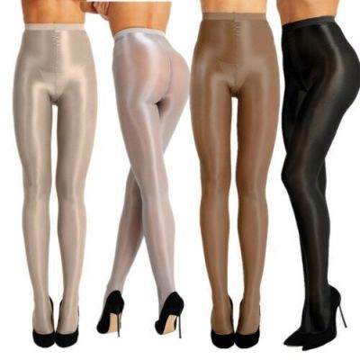 US Womens Control Top Ultra Shimmery Footed 70D Stockings Pantyhose Dance Tights
