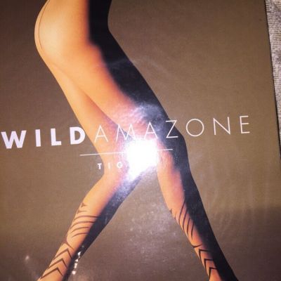 Wolford Wild Amazone Tights SIze: Small Color: Black 18263 - 10