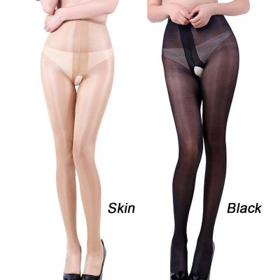 Womens Fashion Sexy Sheer Oil Shiny Glossy Pantyhose Tights Stockings Hosiery