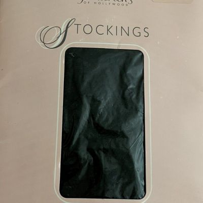 Y2K Vtg.  Fredericks of Hollywood Lace top Stocking Lycra  Black Deadstock S/P
