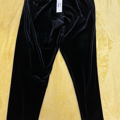 Eileen Fisher Size 3X Black  Velvet Leggings