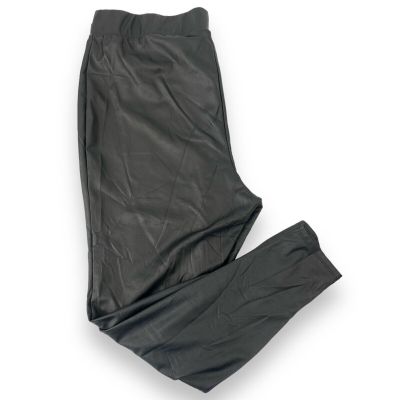 TORRID Black Faux Leather Leggings Signature Waist Pull Up Size 2 0405