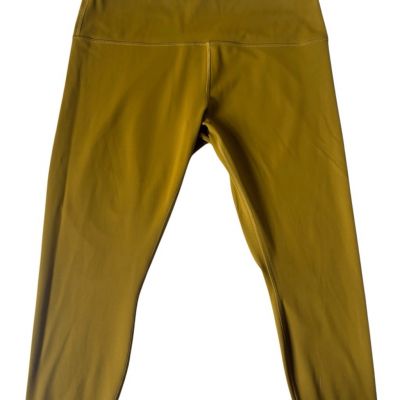 Lululemon Wunder Train High Rise Tight 24.5” Size 20 Cropped Leggings Gold Spice