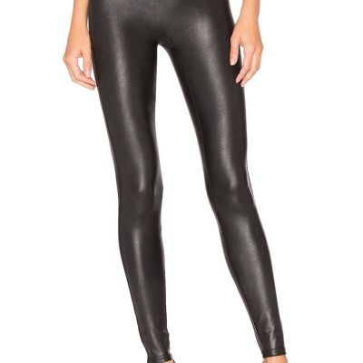 SPANX Women’s Faux Leather Leggings Black Size Medium