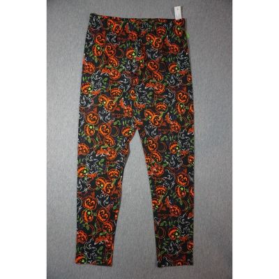 No Boundaries Spooky Halloween Pumpkins Ankle Leggings Jr LG 29x28 11-13 NWT