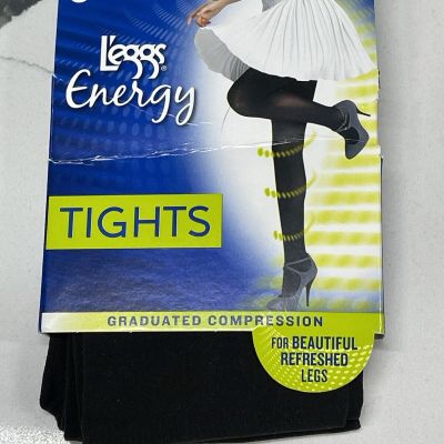 LEGGS Energy GRADUATED COMPRESSION Tights BLACK SMALL