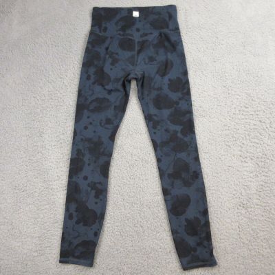 Vuori Womens Leggings size XS? High Rise 3/4 Length Blue Watercolor Work Out Gym