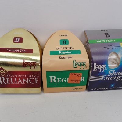 Leggs Pantyhose Size B Mixed Model and Color Assortment Vtg NOS #39