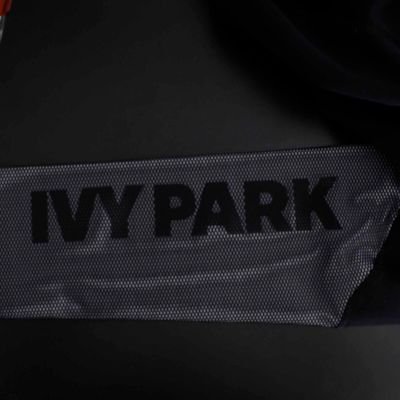 Ivy Park Sz S X 30 Black White Sheer Mesh Insert Polyamide Poly AW Legging