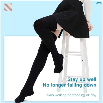 Extra Long Thigh High Socks - Cotton Leg Warmers - Over the Knee Stockings