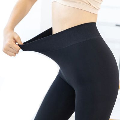 Fleece Lined Leggings Women Thick Soft High Waisted Tummy Control Thermal Pants