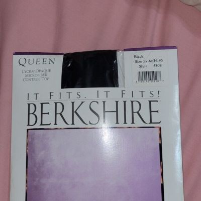 Berkshire women's Pantyhose plus size 5X / 6X - Black Queen