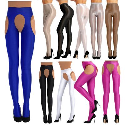 US Women Ultra Shimmer Silky  Stretch 70D Oil Footed Tights Pantyhose Stockings