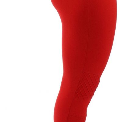 NEW DG2 Diane Gilman Slim Sleek Knit Denim Moto Jegging Fashion Red Small (1)