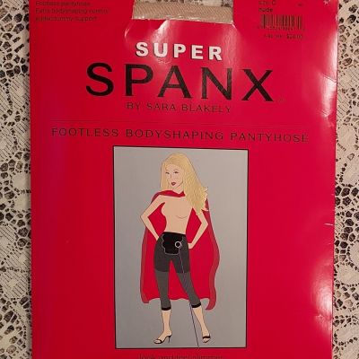 NEW Super Spanx Sara Blakely Footless Bodyshaping Pantyhose Nude Size C