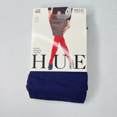 Hue Aubergine Super Opaque Tights Size 1 - New With Tags 1 Pair Pack