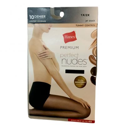 Hanes Pantyhose Womens Size 1x/2x 10D Perfect Nudes Tummy Control Hosiery