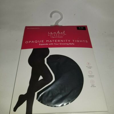ISABEL MATERNITY BLACK OPAQUE TIGHTS SZ S/M
