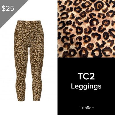 LuLaRoe NEW Leggings TC2 (Tall & Curvy 2) Buttery Soft Sz 18+ Cheetah Leopard