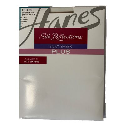 Hanes Silk Reflections Barely There Pantyhose Sz 1 Plus Silky Sheer Control Top