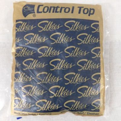 Silkies  Control Top Beige XL Queen Pantyhose USA Made 070502