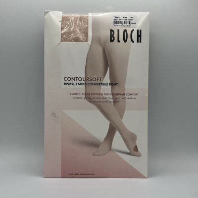 Bloch Contoursoft Ladies Adaptatoe Convertible Ballet Dance Tights T0982L Pink S