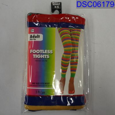 Rainbow Footless Tights Three Adult One Size Fits Most Tights 013051441609