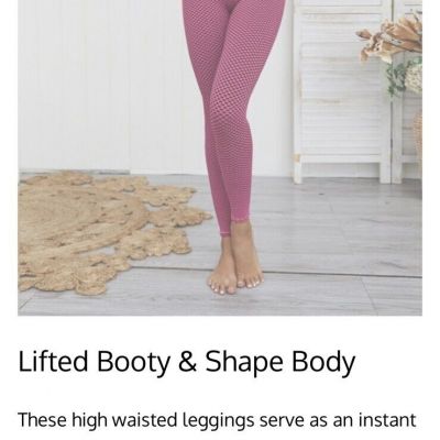 Yoga Fitness Legging Waist High, Large Sexy Peach Bottom Style Spandex Pants