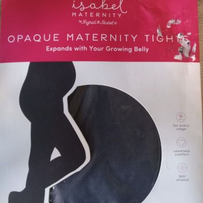 Isabel Maternity Opaque Black Leggings New