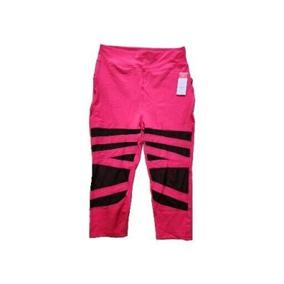 Pop Fit 4XL Womens Hot Pink High Rise Leggings With Pockets Style POP2233-7