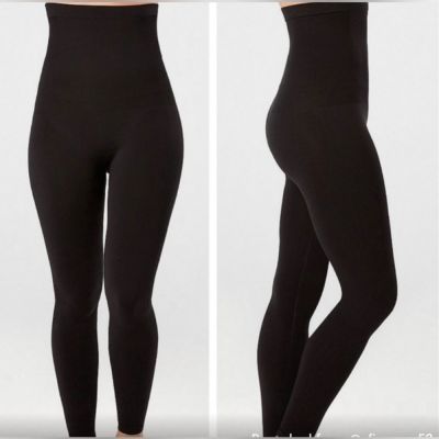 Spanx High Waisted Lamn Leggings NEW Plus Size 3X Very Black