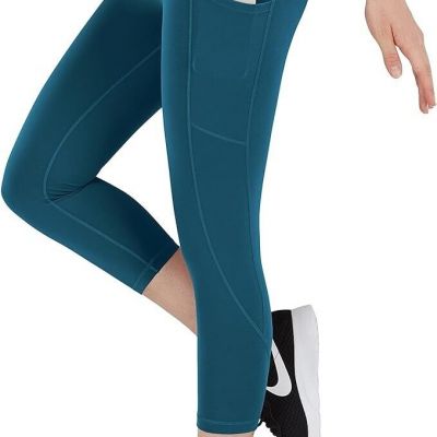 espidoo Women's High Waisted Yoga Pants, Tummy Control Workout Pants size Large