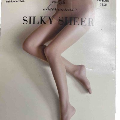 Vintage East 5th Silky Sheer Off Black Pantyhose Average See Chart Control Top