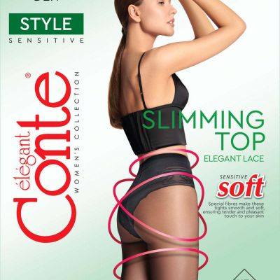 Conte Tights Style 20 Den - Slimming PANTYHOSE Correcting Lacy Panties