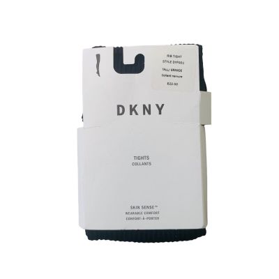 DKNY Women's Ribbed Tights Sz-Tall Skinsense Wearable Comfort Black DYF001