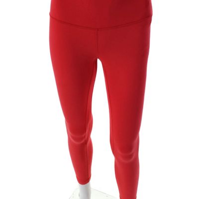 Lululemon Womens Bright Red High Rise Pull On Pants Leggings Size 2