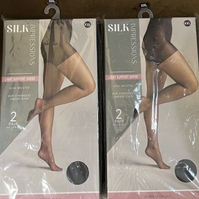 Silk Impressions Silk Impressions Sheer Support 30D, 2-pack sealed XXL