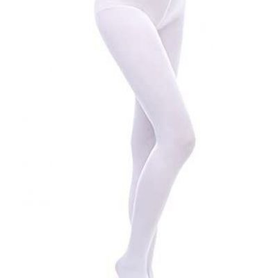 EVERSWE Women's 80 Den Soft Opaque Tights Women's Tights XX-3XL White