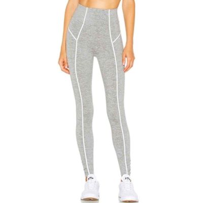 Free People You’re a Peach Gray Workout Leggings