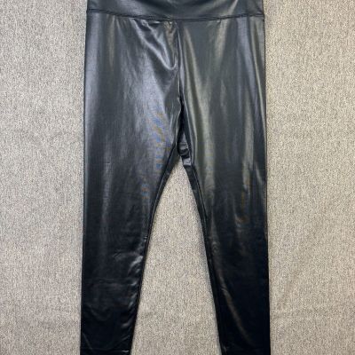 Wild Fable BLACK Faux Leather LEGGINGS Medium High-Waisted LIQUID Women's Size M